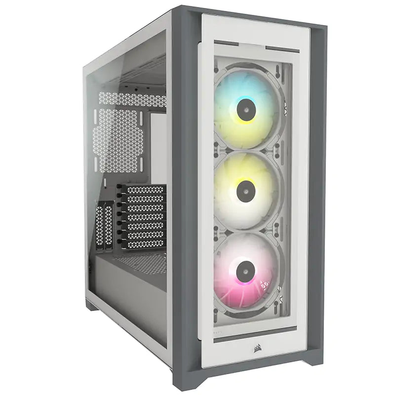 Corsair 5000X RGB TG Mid Tower ATX Case - White
