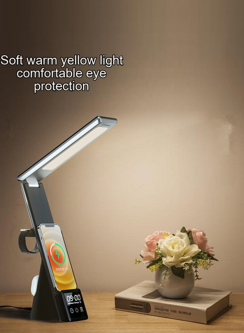 Wireless Fast Charge for Watch Mobile Phone Charger Earphone 15w Wireless Charger N61 Table Folding Lamp Eye Protection Charger