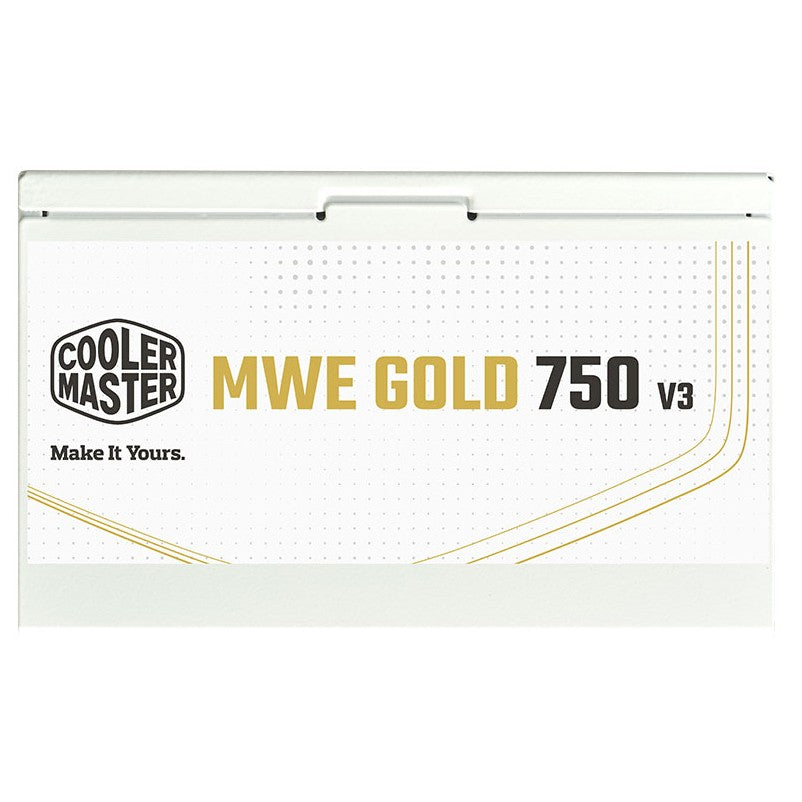 Cooler Master 750W MWE 80+ Gold ATX V3.1 Power Supply - White