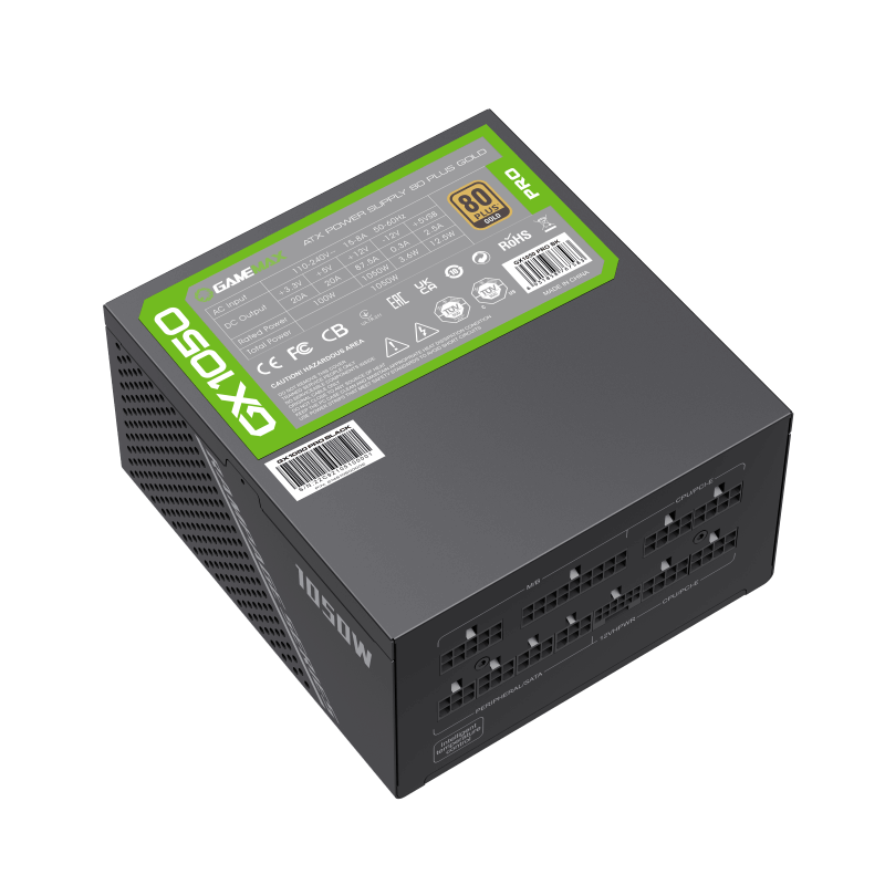 Gamemax GX-1050 PRO BK 80+Platinum 1050W Power Supply ATX3.0 PCIE5.0