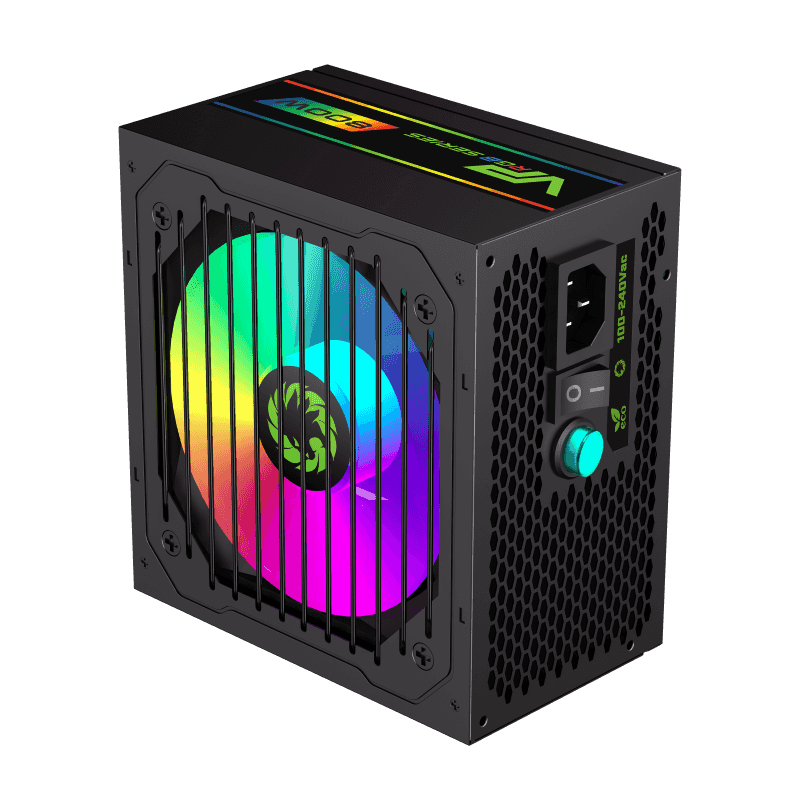 Gamemax 800W RGB Power Supply Semi-Modular VP-800-RGB-M White