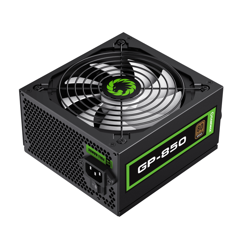 Gamemax GP-850 BK 850W 80+Bronze Power Supply Wired