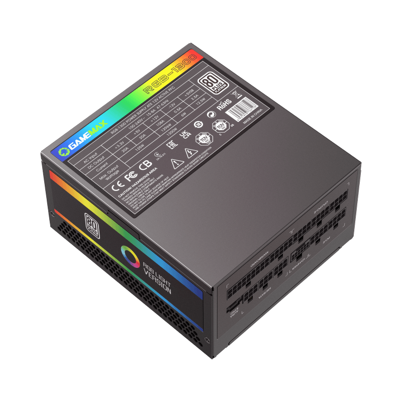 Gamemax RGB 1300W 80+Platinum Power Supply ATX3.0 PCIE5.0