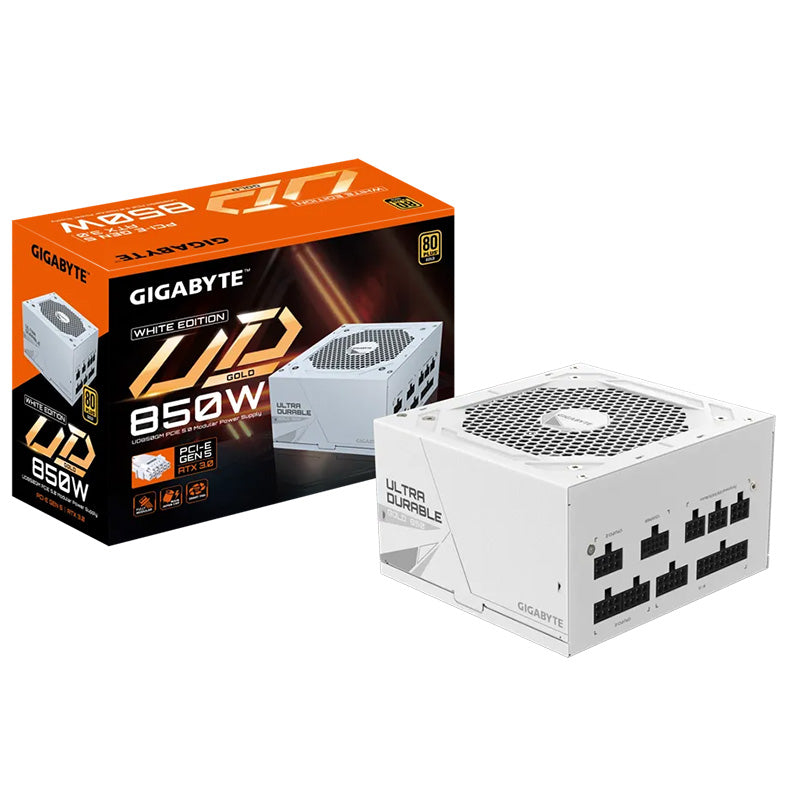 Gigabyte 850W 80+ Gold PCIe 5.0 ATX Power Supply - White
