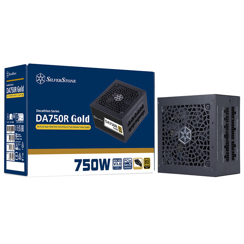 SilverStone 750W ATX 3.0 80+ Gold Power Supply