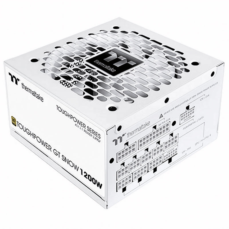 Thermaltake 1200W Toughpower GT 80+ Gold PCIe Gen 5.1 ATX 3.1 Fully Modular Power Supply - Snow