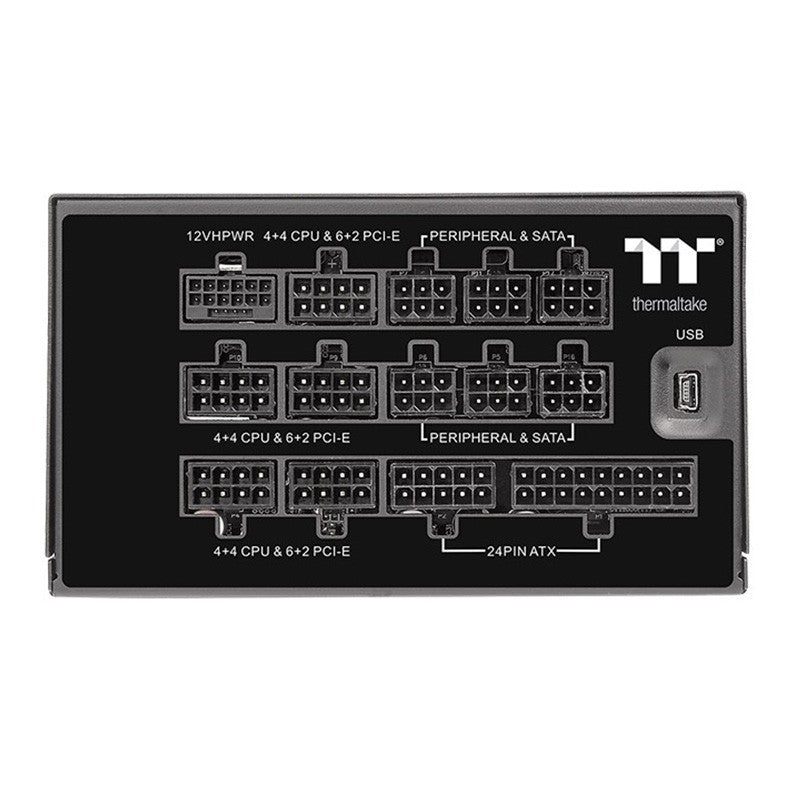 Thermaltake 1250W Toughpower iRGB PLUS 80+ Titanium PCIe5 ATX 3.0 Power Supply