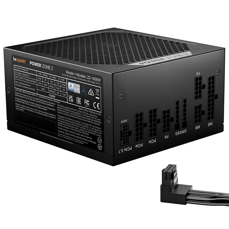 be quiet! 1000W Power Zone 2 80+ Platinum Cybenetics PCIe 5.1 ATX 3.1 Power Supply