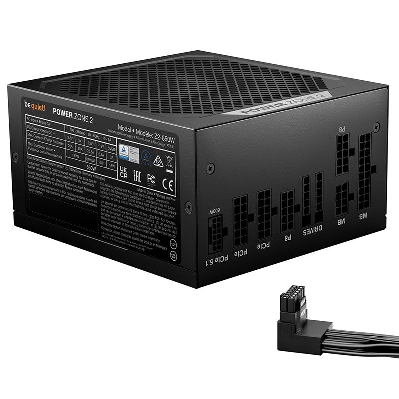 be quiet! 850W Power Zone 2 80+ Platinum Cybenetics PCIe 5.1 ATX 3.1 Power Supply