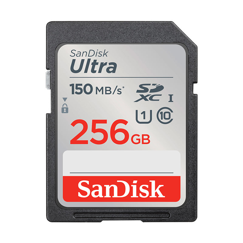 Sandisk 256GB Ultra SDHC UHS-I and SDXC UHS-I Memory Card