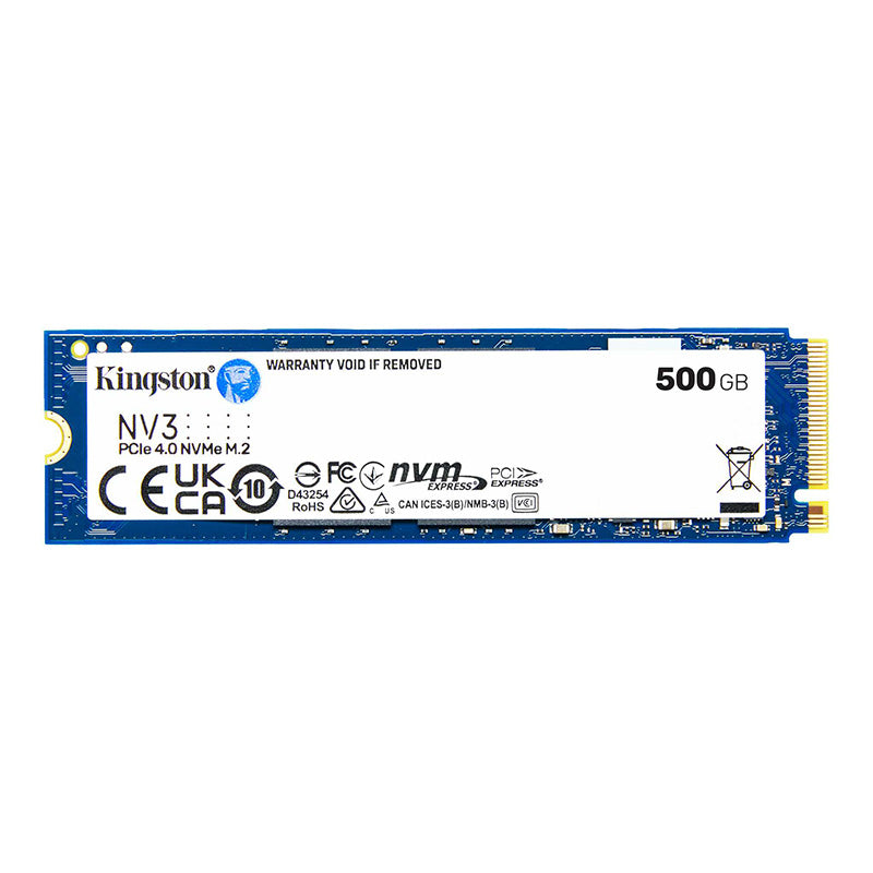 Kingston 500GB NV3 PCIe Gen4 M.2 2280 NVMe SSD
