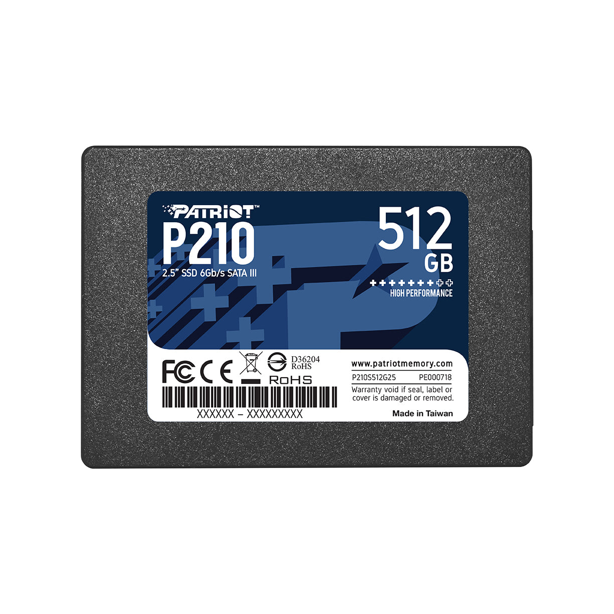 PATRIOT MEMORY P210 SSD 512GB SATA 3 Internal Solid State Drive 2.5