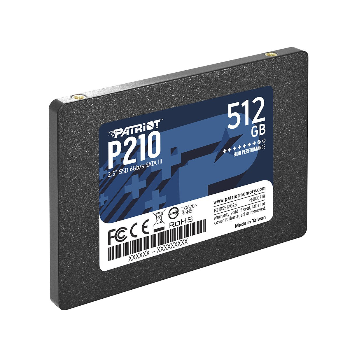 PATRIOT MEMORY P210 SSD 512GB SATA 3 Internal Solid State Drive 2.5
