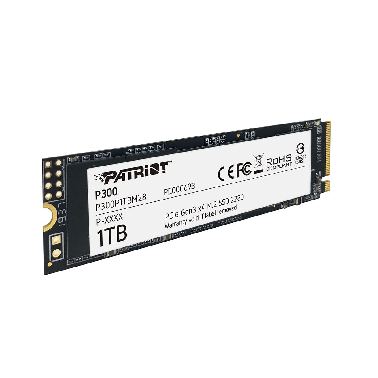 PATRIOT MEMORY P300 M.2 2280 GEN3X4 NVMe 1TB SSD