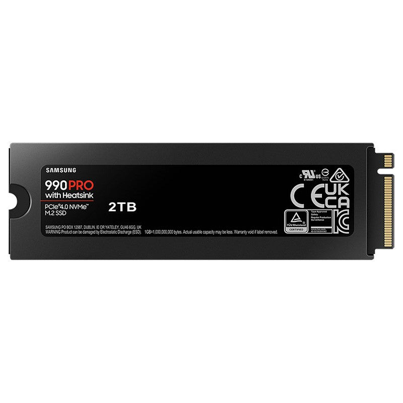 Samsung 990 Pro 2TB PCIe Gen4 M.2 2280 NVMe SSD with Heatsink