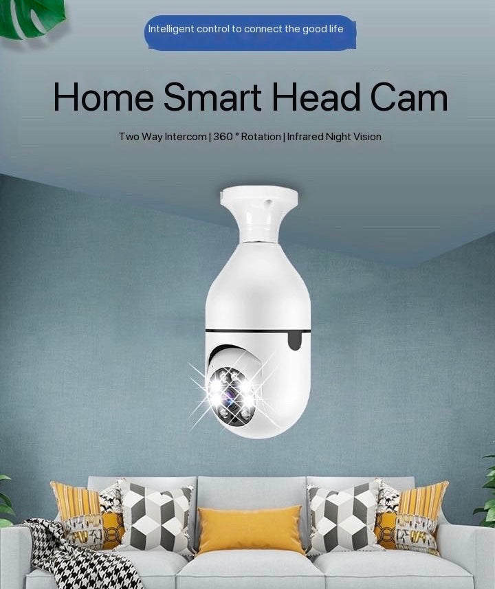 A6 network camera high-definition full color night vision security monitoring camera 360 degree wireless WiFi network camera