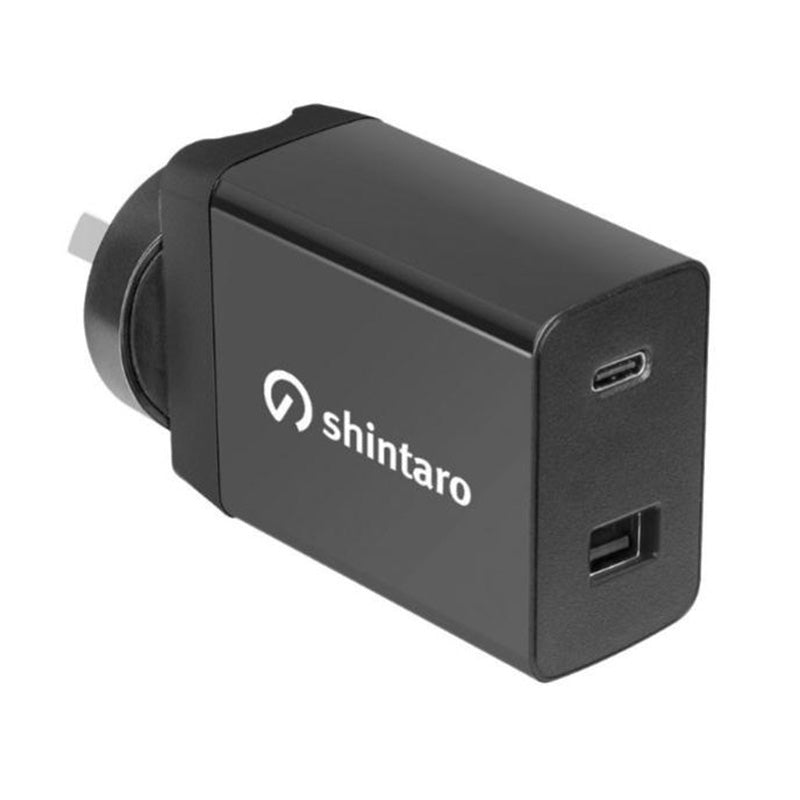 Shintaro 65W GaN 2 Port USB Wall Charger