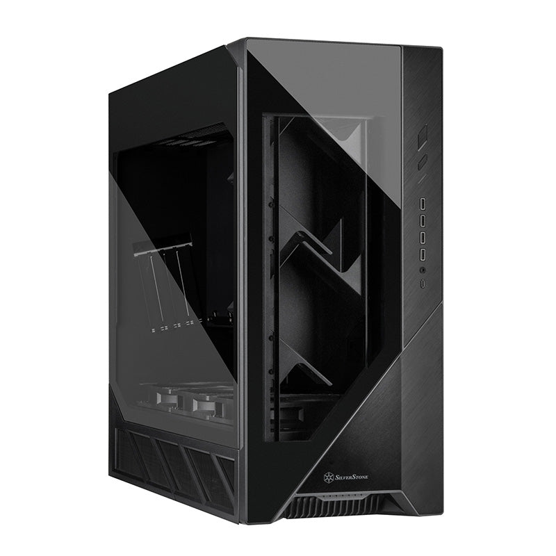 SilverStone Alta F2 Tempered Glass ATX Case - Black