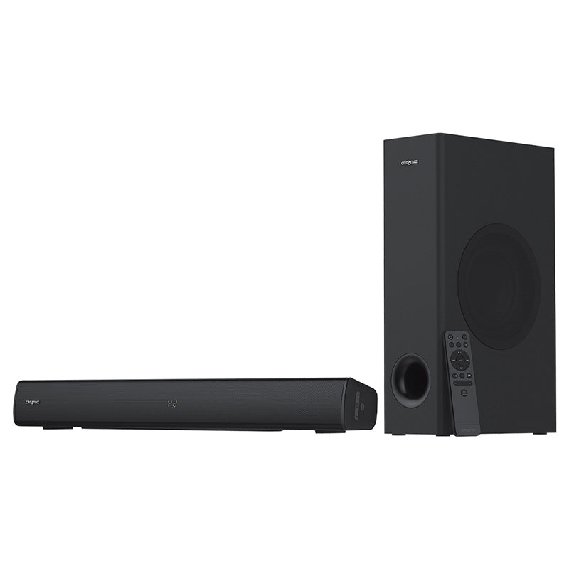 Creative Stage V2 2.1 Soundbar and Subwoofer with Clear Dialog and Surround Blaster