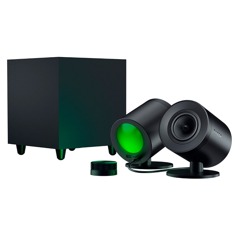 Razer Nommo V2 Pro Full-Range 2.1 PC Gaming Speaker System with Wireless Subwoofer