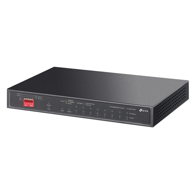 TP-Link 10 Port Gigabit Desktop Switch with 6-Port PoE+ and 2-Port PoE++