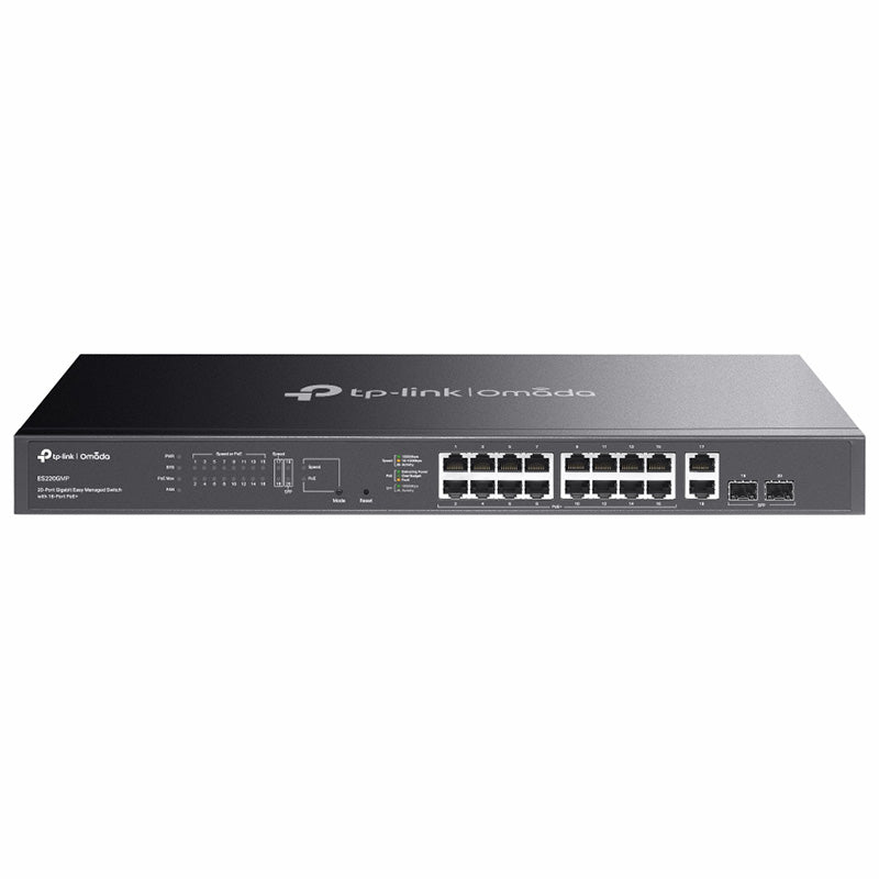 TP-Link Omada 20-Port Gigabit Easy Managed Switch with 16-Port PoE+
