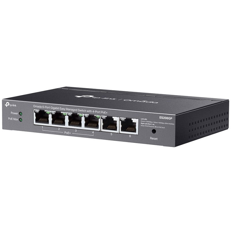 TP-Link Omada 6-Port Gigabit Easy Managed Switch with 4-Port PoE+