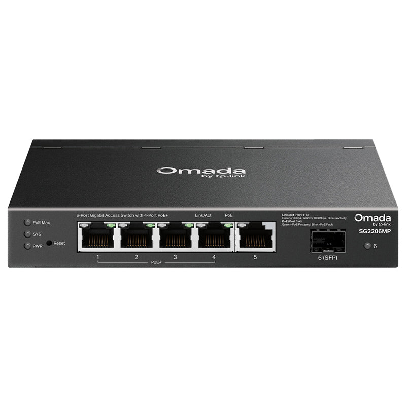 TP-Link Omada Access 6-Port Gigabit Switch with 4-Port PoE+