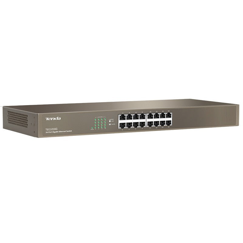 Tenda 16-port Gigabit 19in Rack Mountable Gigabit Switch V 8.0