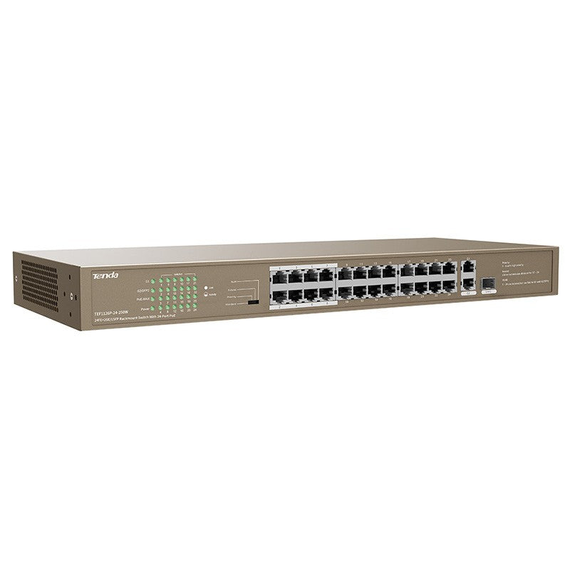 Tenda 24 Port 24FE+2GE/1SFP Rackmount Switch