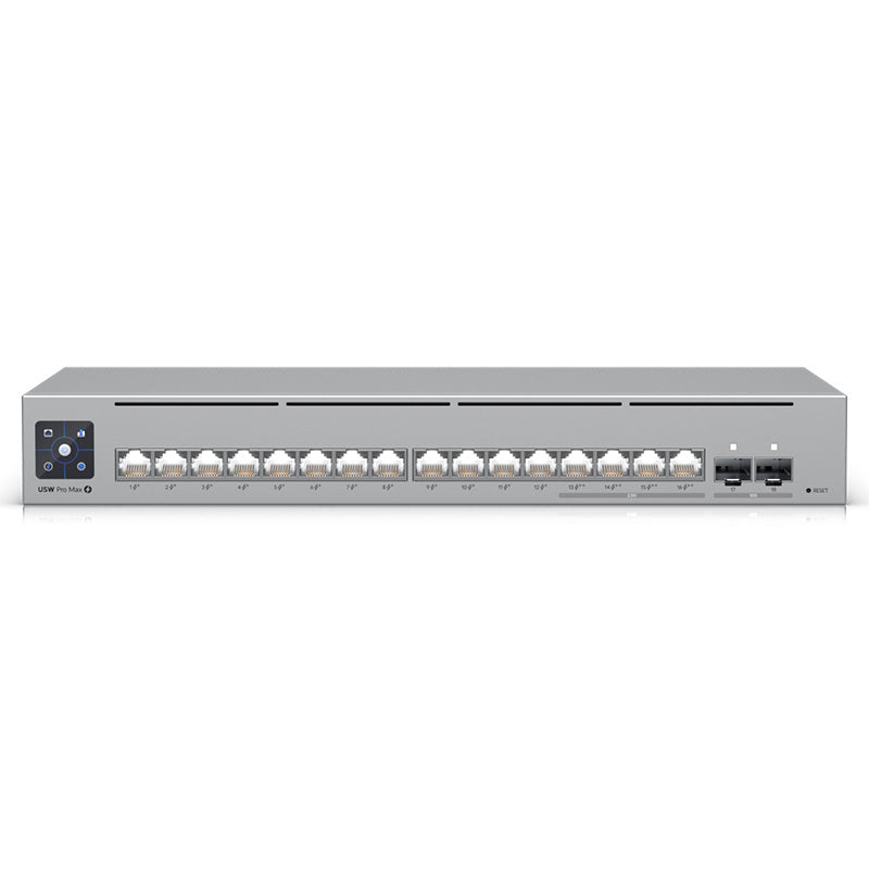 Ubiquiti Pro Max 16 Port PoE Gigabit Ethernet Switch with 4 PoE++ and 2 SFP+ Ports