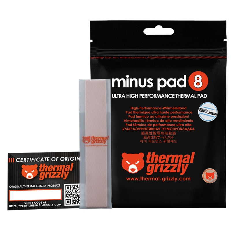 Thermal Grizzly Minus Pad 8 Two Pack Thermal Pad - 120x20x0.5mm