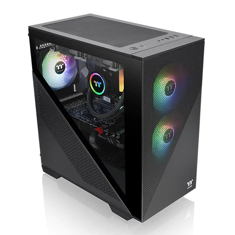 Thermaltake Divider 170 TG ARGB Micro Tower mATX Case - Black