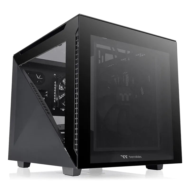 Thermaltake Divider 200 TG Micro-ATX Case - Black