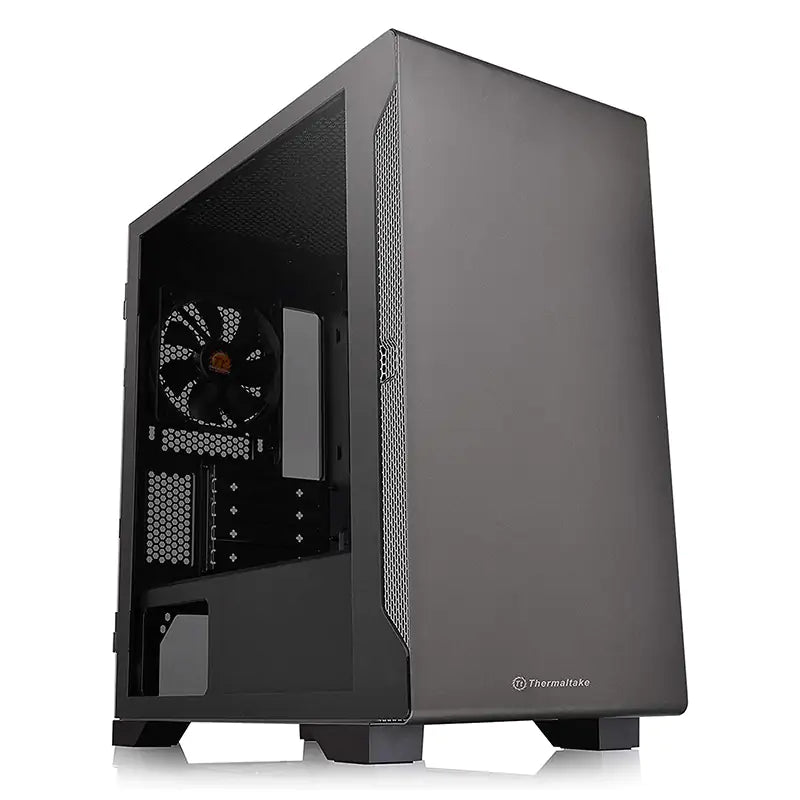 Thermaltake S100 Tempered Glass Micro ATX Case - Black
