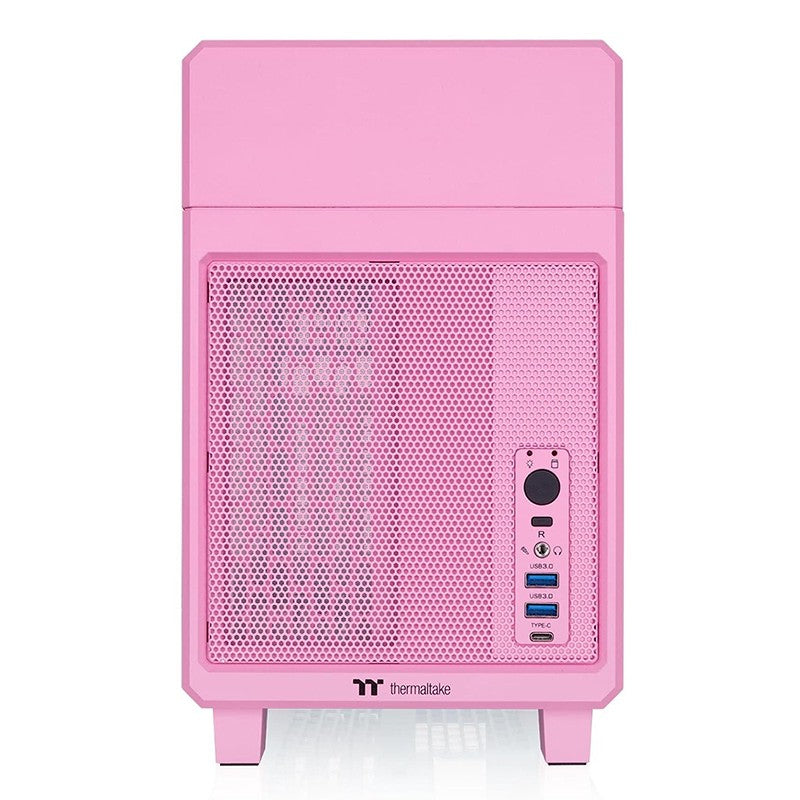 Thermaltake TR100 Mini Tower Compact Dual Chamber Mini-ITX Case - Bubble Pink
