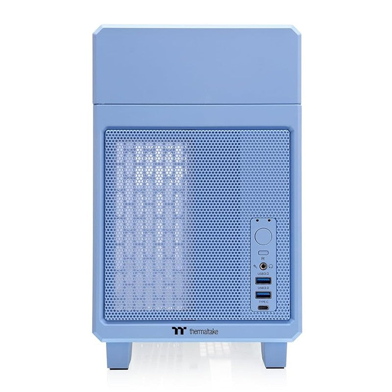 Thermaltake TR100 Mini Tower Compact Dual Chamber Mini-ITX Case - Hydrangea Blue