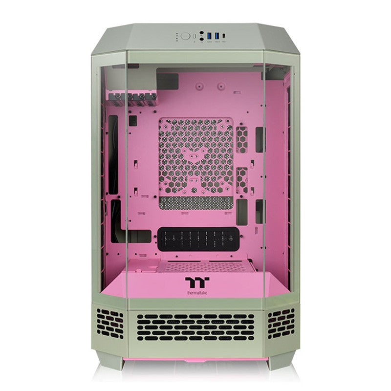 Thermaltake The Tower 300 TG mATX Case - Matcha Plum