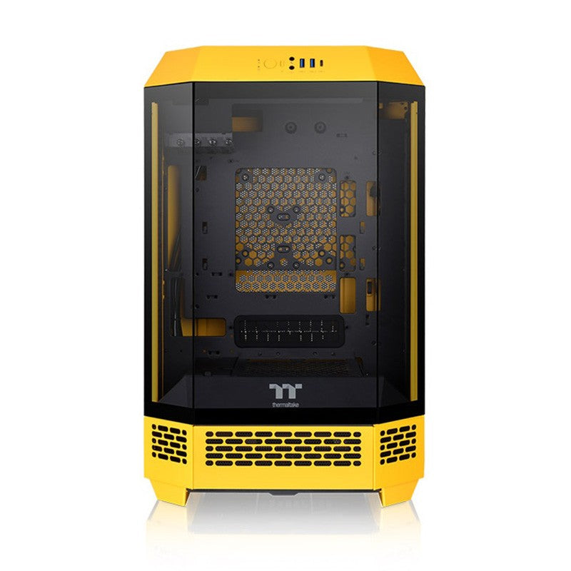 Thermaltake The Tower 300 Tempered Glass Micro-ATX Tower Case - Bumblebee Edition