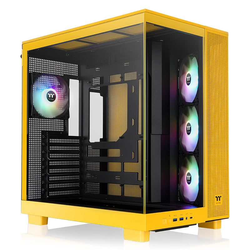Thermaltake View 380 XL Tempered Glass ARGB Mid Tower ATX Case - Bumblebee