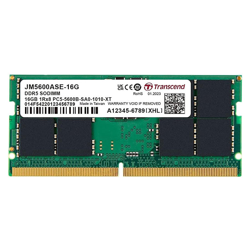 Transcend 16GB JM5600ASE-16G Unbuffered SO-DIMM CL46 5600MHz DDR5 RAM