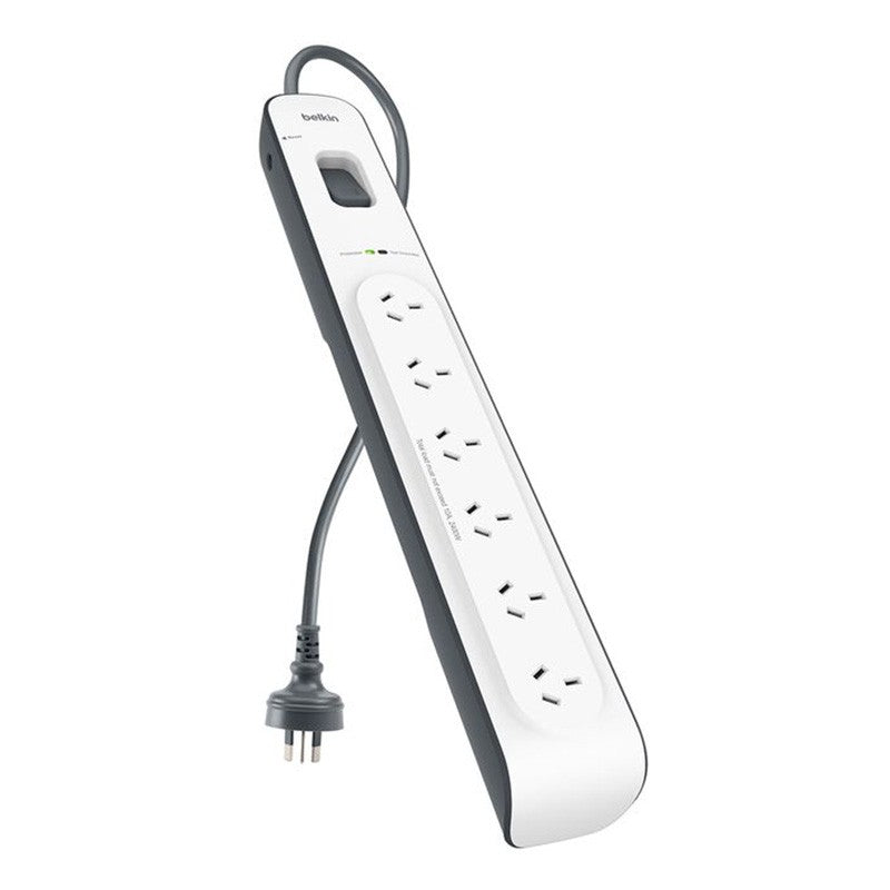 Belkin SurgeMaster 6 Outlet Surge Protection Strip with 2M Power Cord