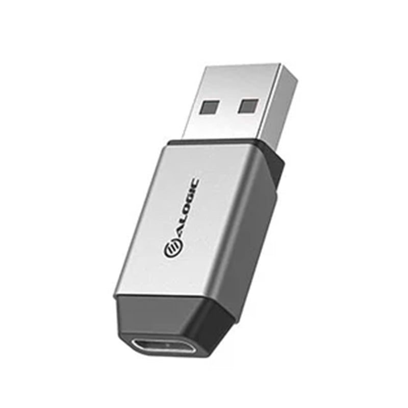 Alogic Ultra Mini USB-A to USB-C Adapter - Space Grey