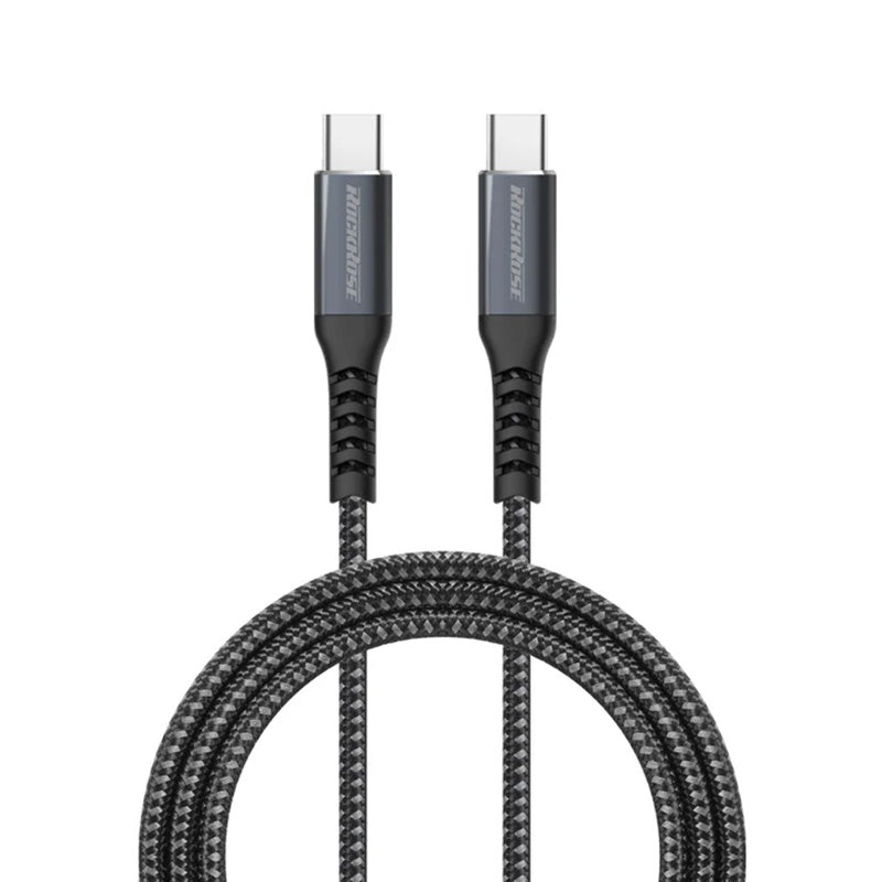 RockRose Powerline Pro 3A 100W Max Fast Charging USB-C to USB-C Cable - 1m