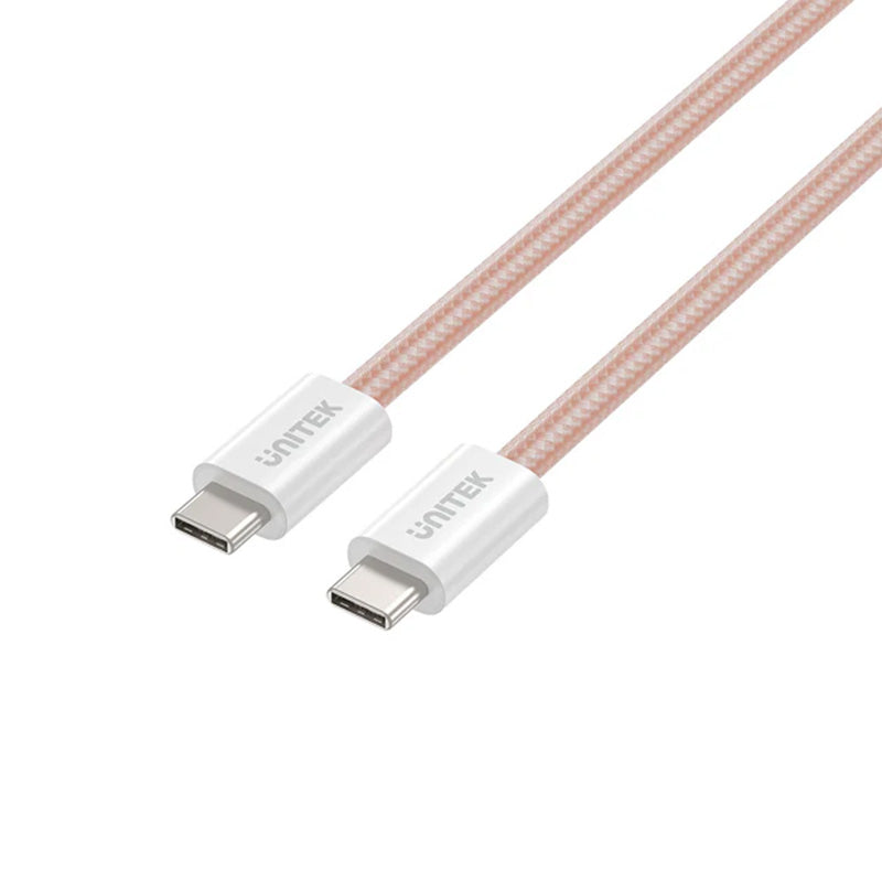 Unitek 100W Magnetic USB-C Pink Cable - 1m