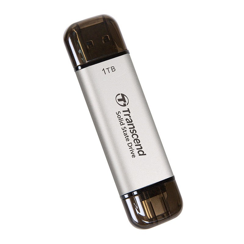 Transcend 1TB Type-C/A 10Gbps External SSD - Silver