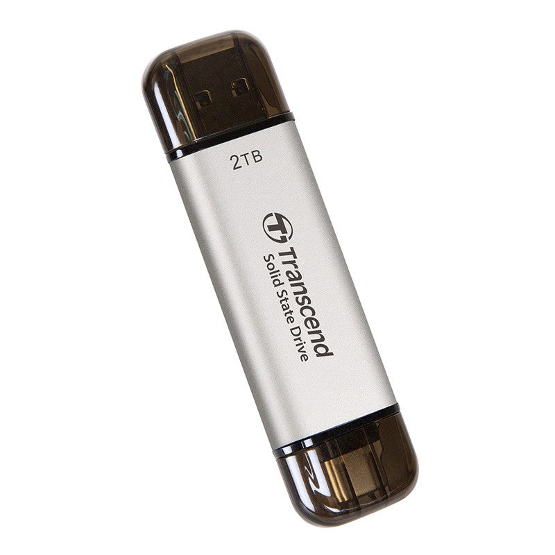 Transcend 2TB Type-C/A 10Gbps External SSD - Silver