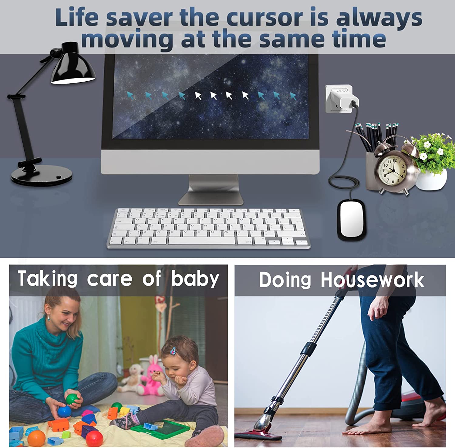 Undetectable Mouse Mover Mouse Jiggler Keeps PC Active No Software Randomly Automatic Driver-Free Prevents Computer Laptops From Sleeping Mode