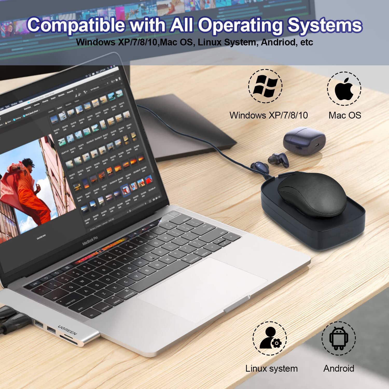 Undetectable Mouse Mover Mouse Jiggler Keeps PC Active No Software Randomly Automatic Driver-Free Prevents Computer Laptops From Sleeping Mode