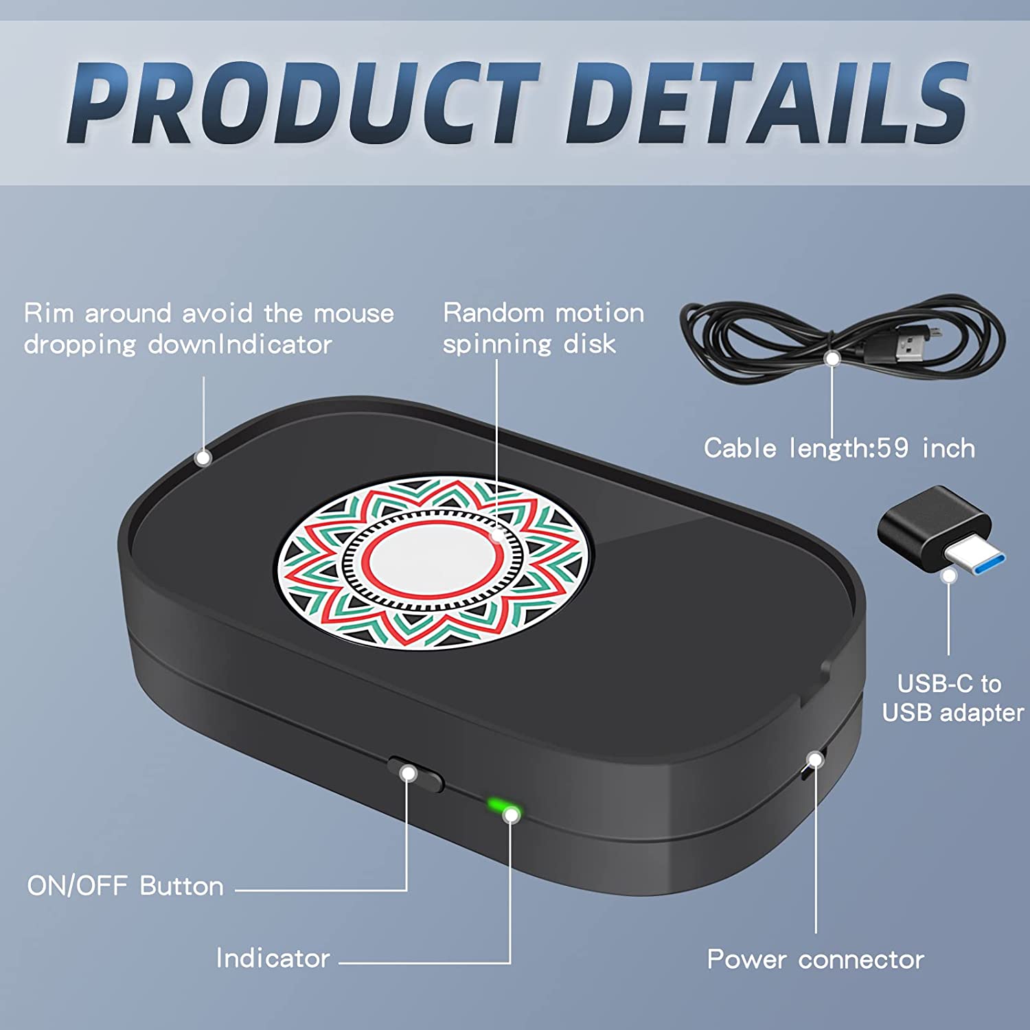 Undetectable Mouse Mover Mouse Jiggler Keeps PC Active No Software Randomly Automatic Driver-Free Prevents Computer Laptops From Sleeping Mode